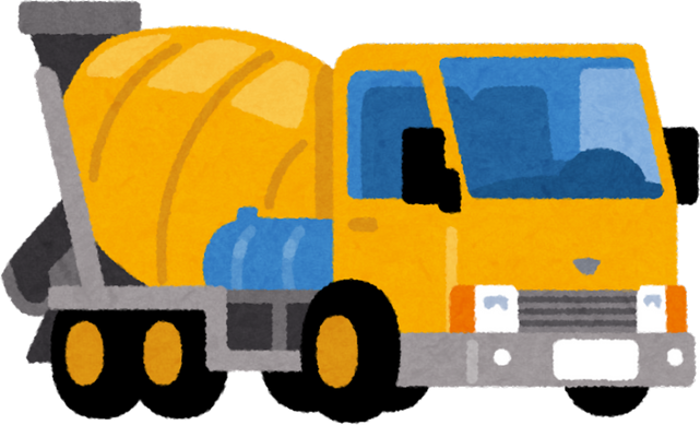 Illustration of Cement Mixer Truck